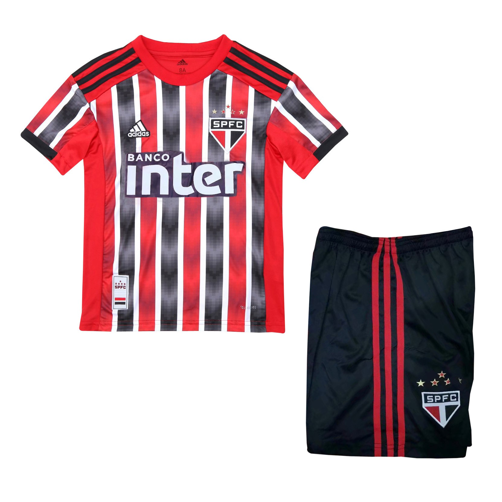 Camiseta São Paulo 2ª Kit Niño 2019 2020 Rojo